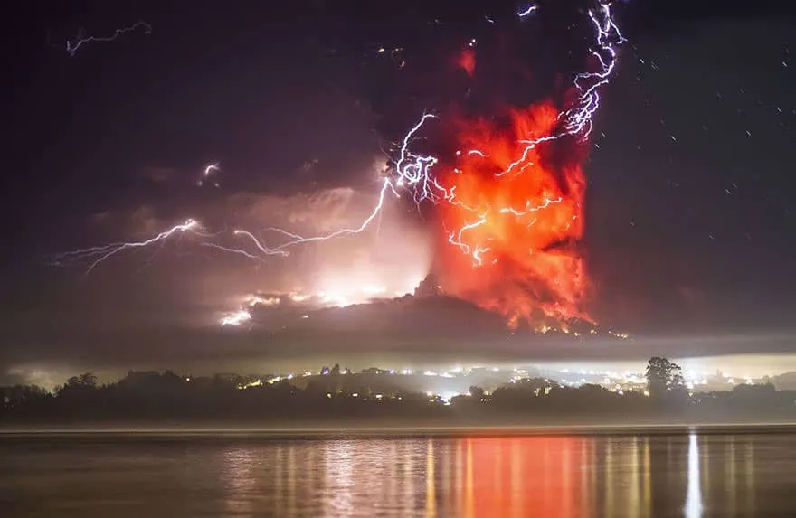 Eruption volcan calbuco 1