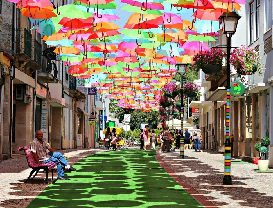 Installation de parapluie annuel agueda portugal