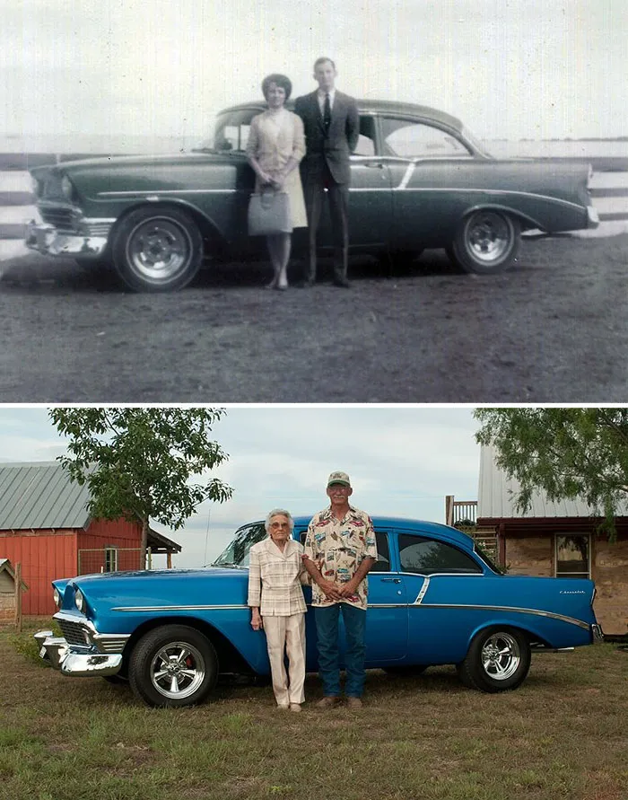 Recreation childhood photos before after 19
