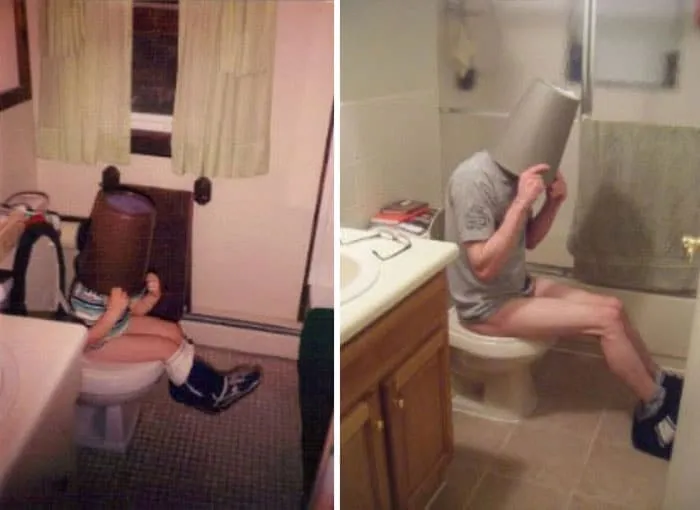 Recreation childhood photos before after 23