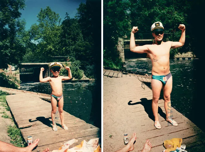 Recreation childhood photos before after 111