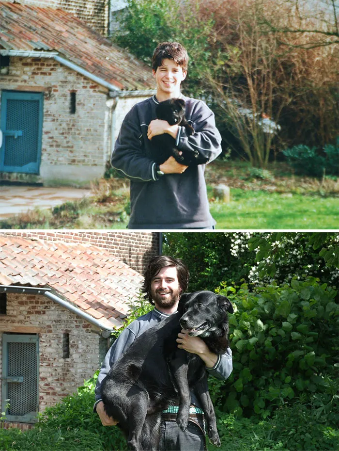 Recreation childhood photos before after 10