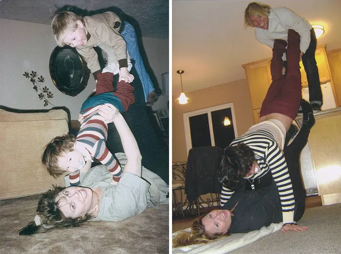 Recreation childhood photos before after 21