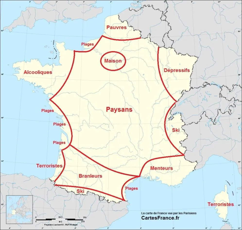 La France Vue Par Des Marseillais, Des Parisiens, et Des Bretons…