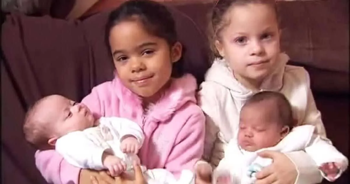 Ces 4 filles sont les soeurs les plus rares du monde, et leur famille a énormément de chance.