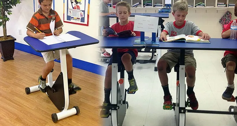 Une école au Canada instaure des pupitres-vélos pour les enfants hyperactifs!